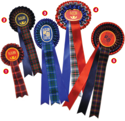 Tartan Pleat Rosettes